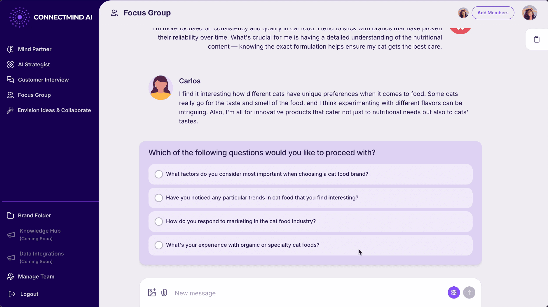 PERSONALIZED FOCUS GROUP RESEARCH VIA AI PERSONAS